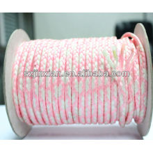Cuerda trenzada PP, cuerda trenzada blanca y rosada